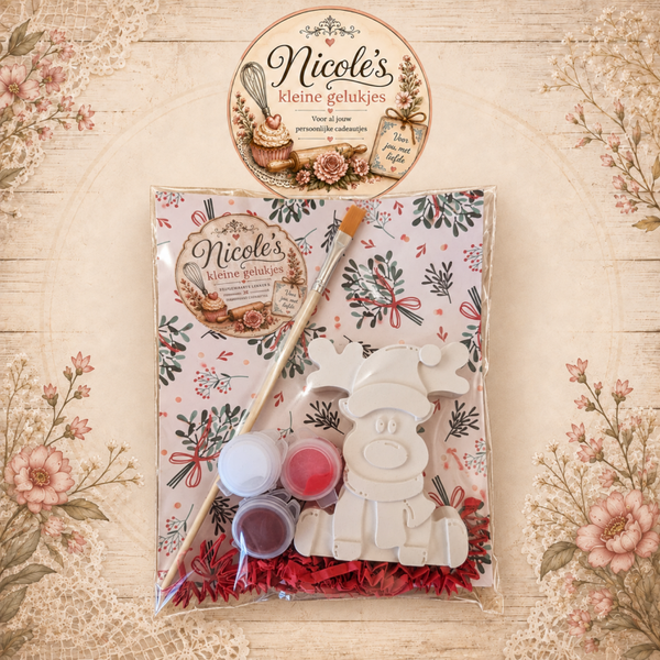 DIY Kerst Rendier Verfset