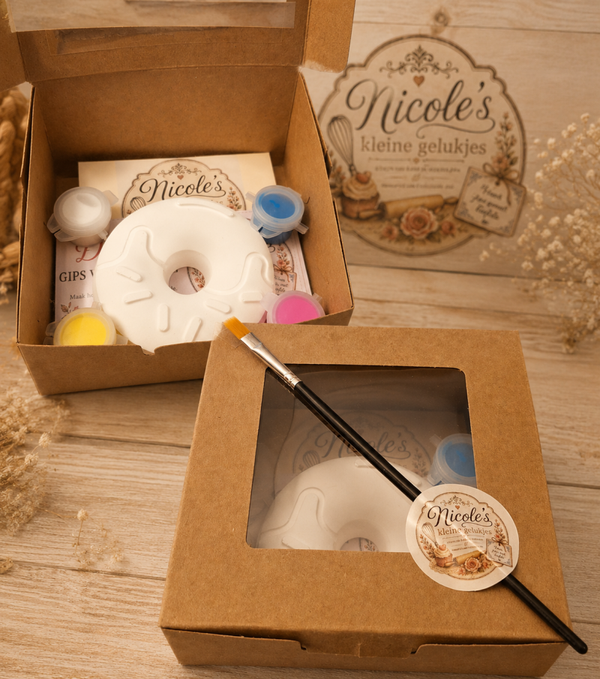 DIY Gips Verfset – Donut