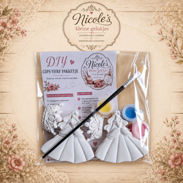 DIY Gips verf setje Prinsessen