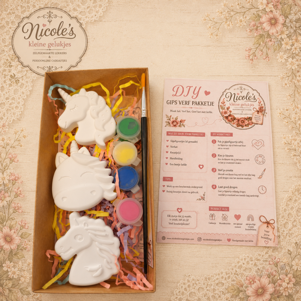 DIY Gips Verfset – Unicorn