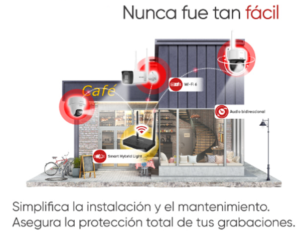 KIT WIFI 2 Cámaras 2Mpx