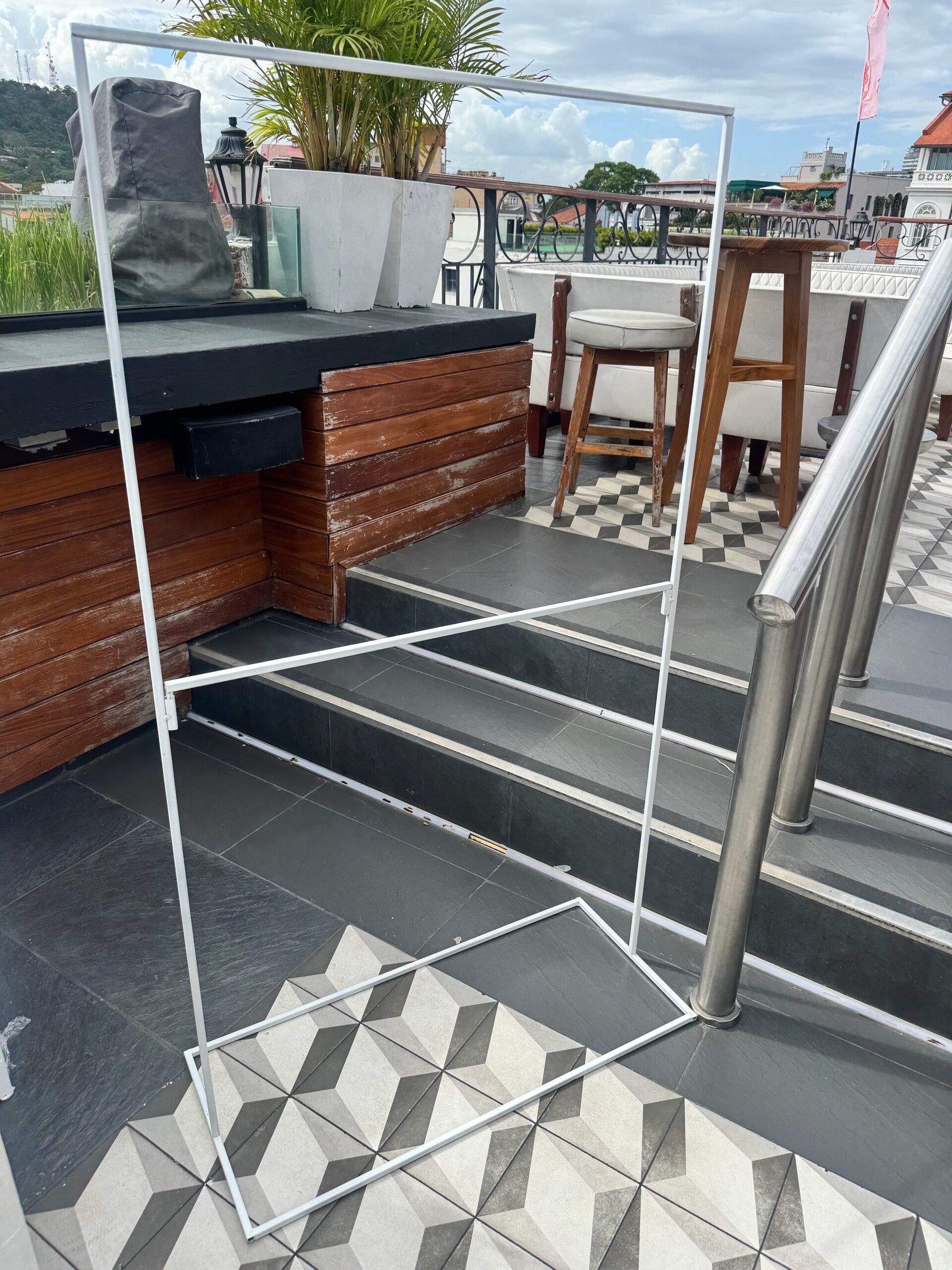 Mampara para fotos de bienvenidas