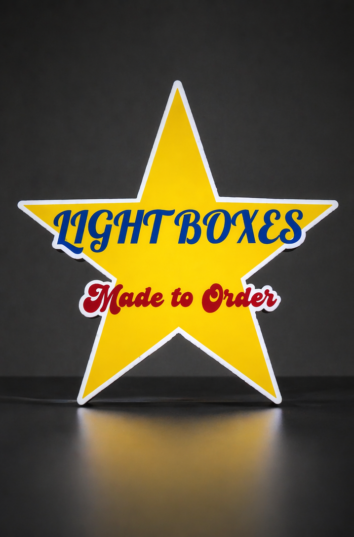 Customised Light Boxes - Lights Included