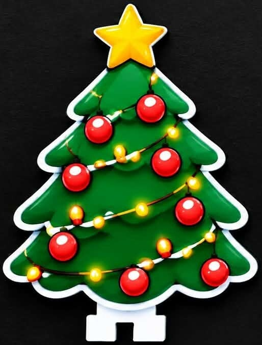 Christmas Door Topper - Single (Christmas Tree)