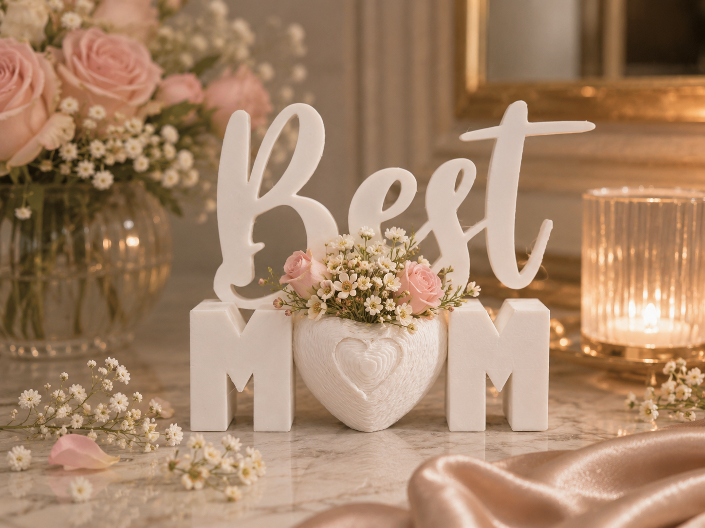 Best Mom Hartvaasje Moederdag Cadeau ❤️🌸