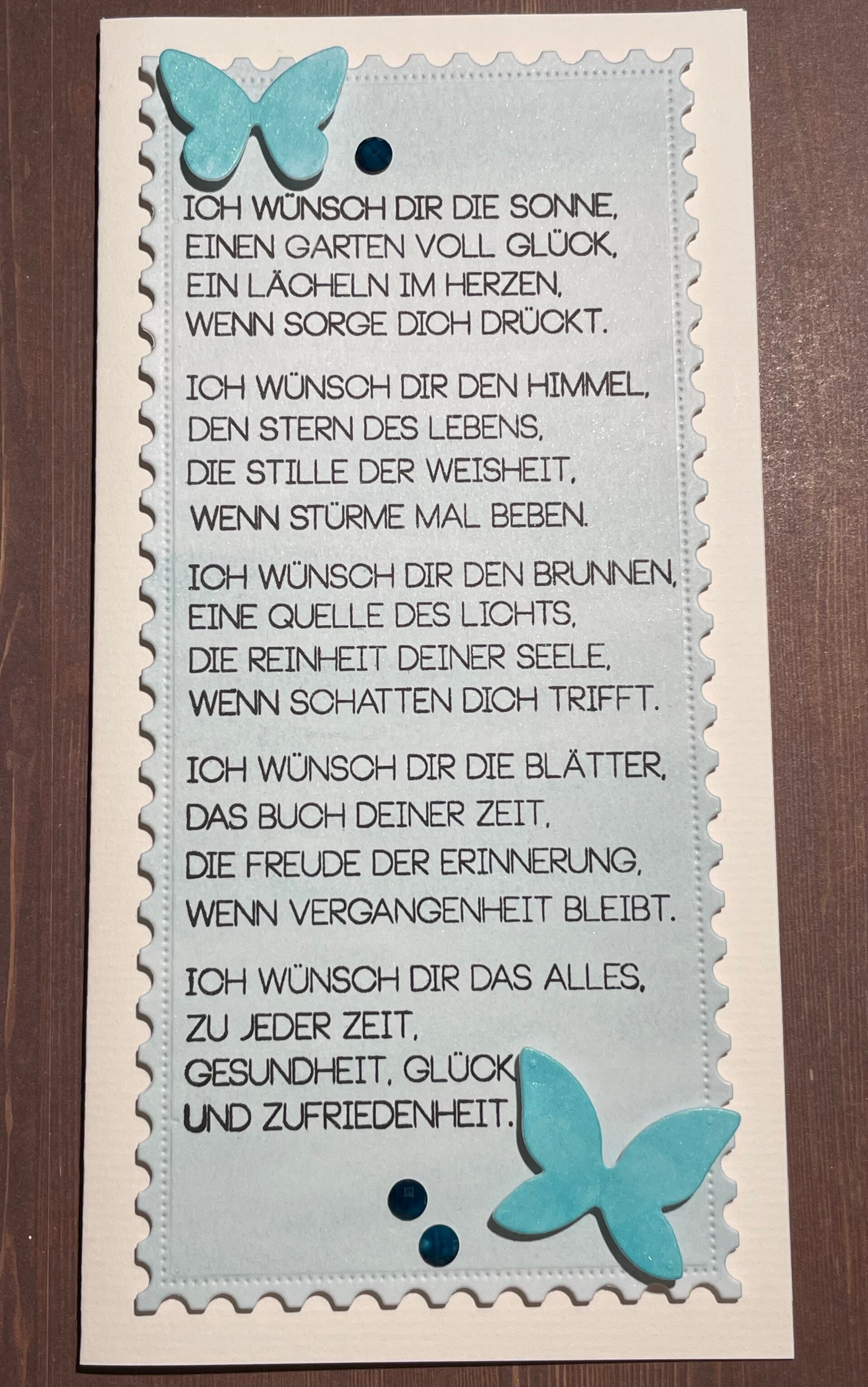 Geburtstag: ich wünsche Dir.... I