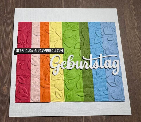 Geburtstag: Streifen Regenbogen II