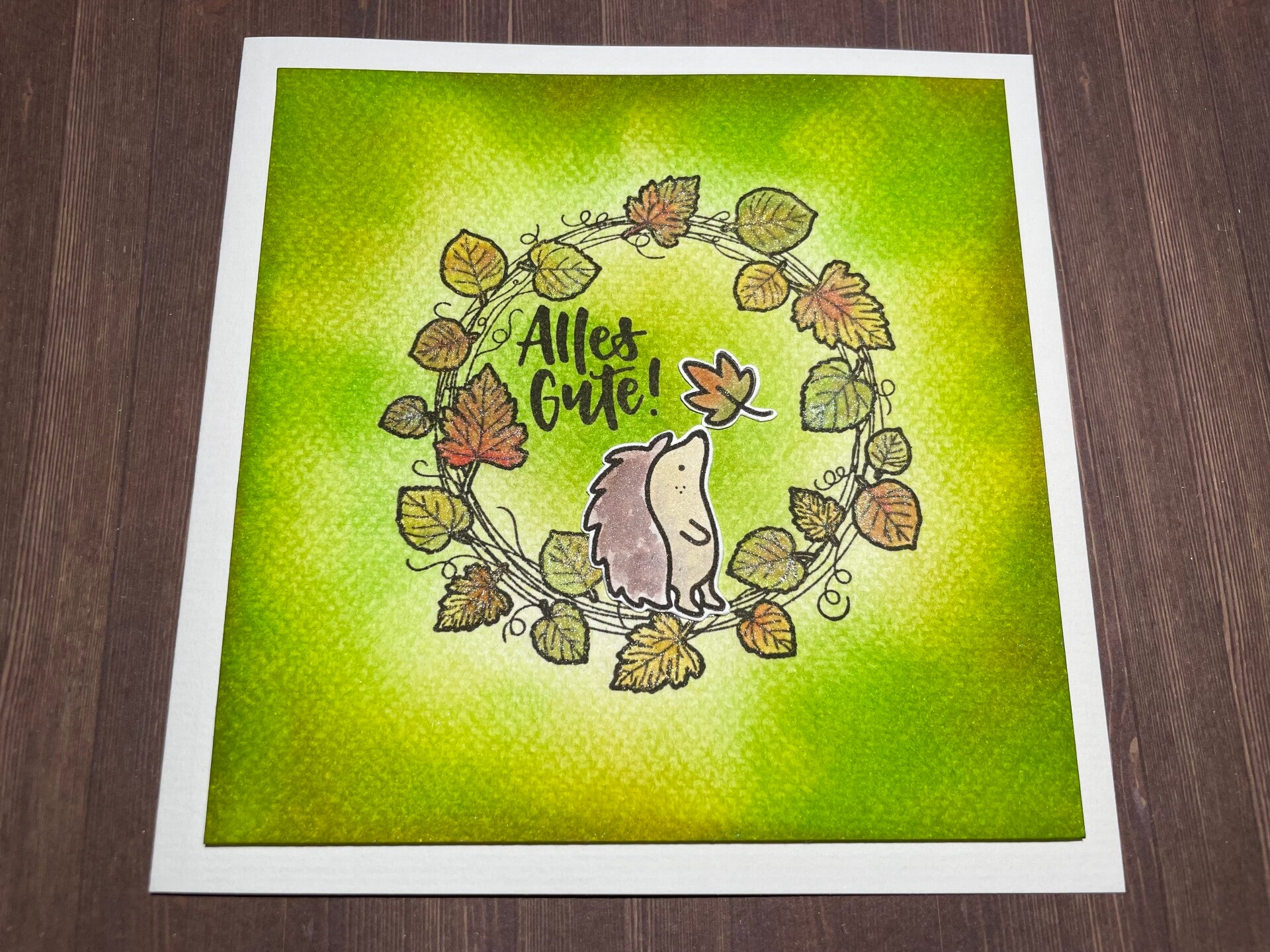 Geburtstag: Herbstkranz Igel