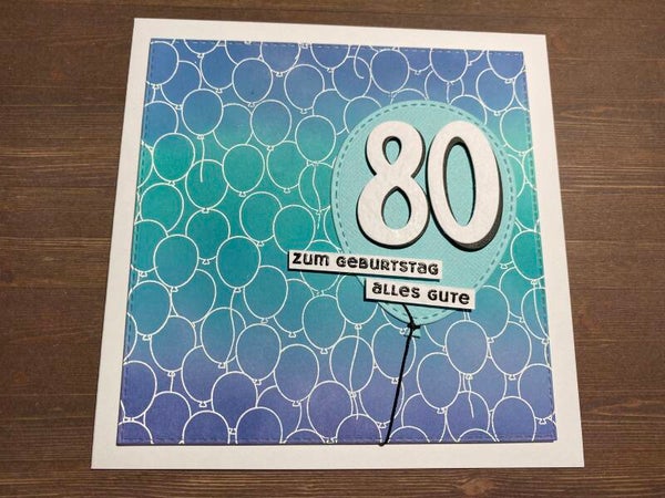 runder Geburtstag: Ballone 80