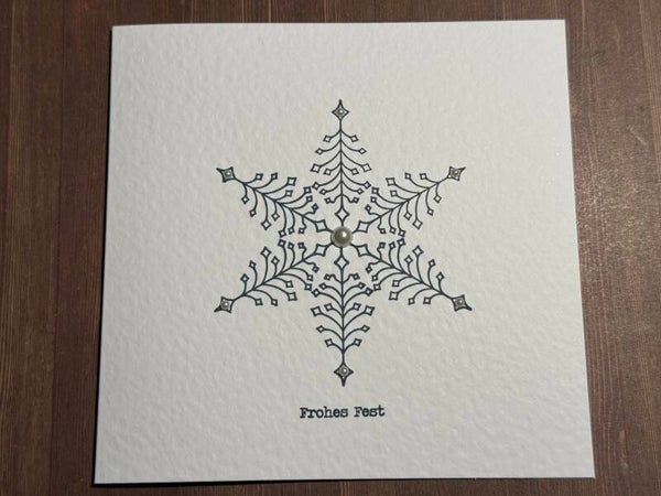 Weihnachten: Schneeflocke I