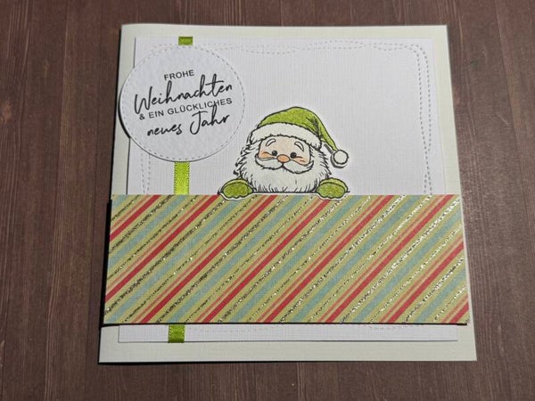 Weihnachten: Weihnachtsmann Willi - grün