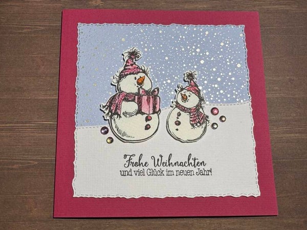 Weihnachten: Schneemänner - Geschenkboten