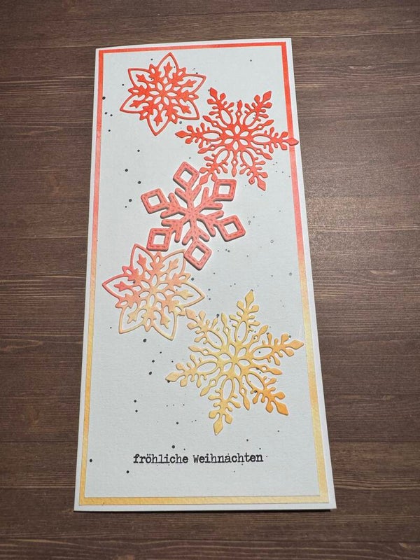 Weihnachten: Schneesternentanz koralle