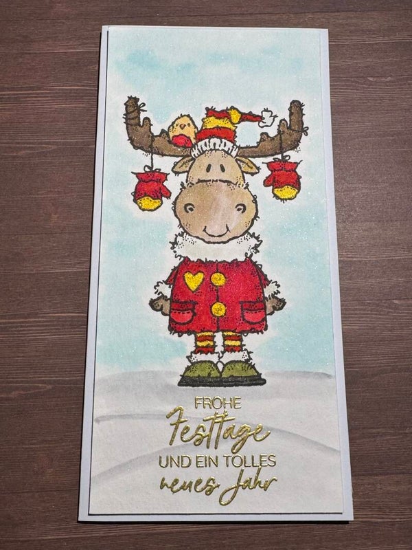 Weihnachten: Elch Maurice rot
