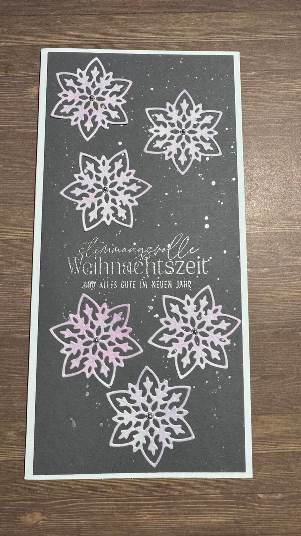 Weihnachten: Schneesternentanz - Lilatöne