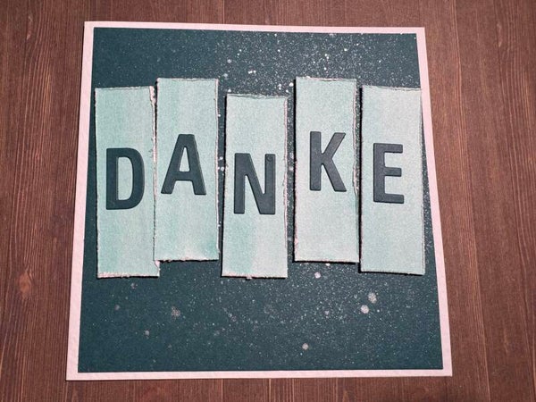 Danke: DANKE - mittel in dunkeltürkis