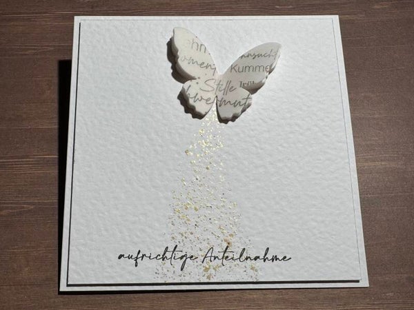 Trauer: Schmetterling - Pergamin III