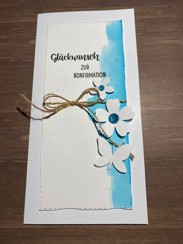 Konfirmation: Blau - Blumen