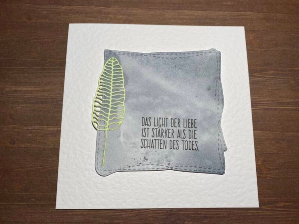 Trauer: Blatt - grün