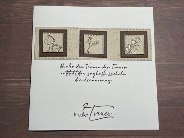 Trauer: Quadrate braun I