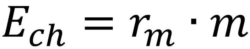 chemische energie formule (massa) | natuurkundesite.nl