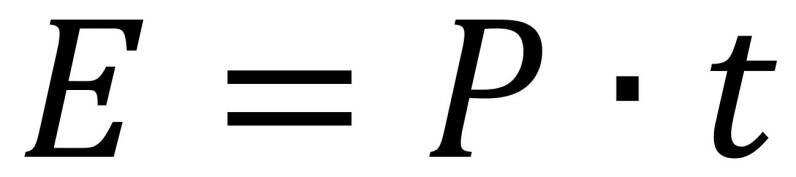 formule elektrische energie | E = P x t | natuurkundesite.nl