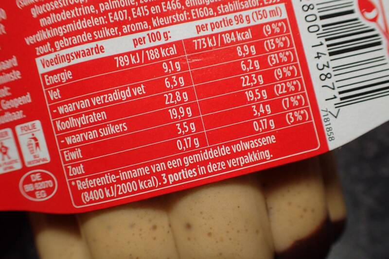 monatoetje - 789 kJ per 100 g