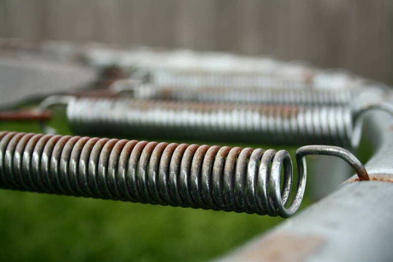 Veren in een trampoline. | natuurkundesite.nl