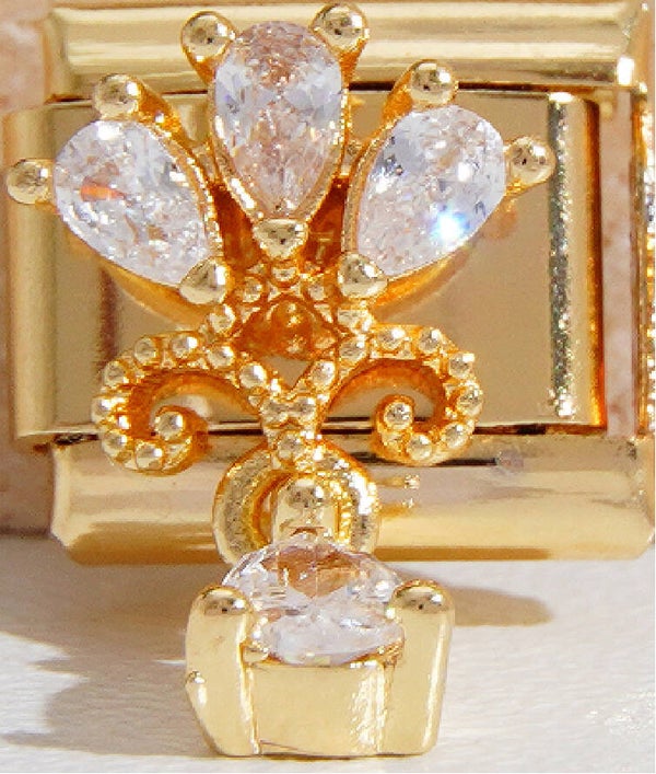 Golden Royal Blossom Charm