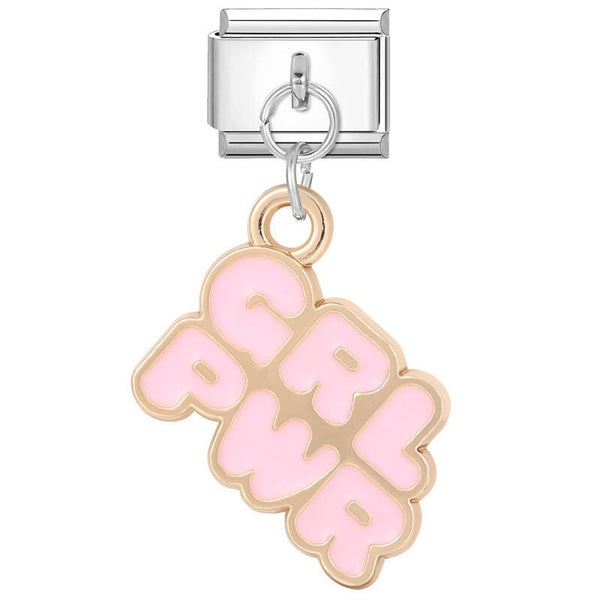 GRL PWR Lettering Charm