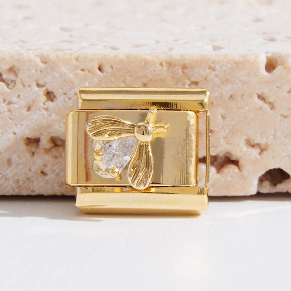 Golden Queen Bee Charm