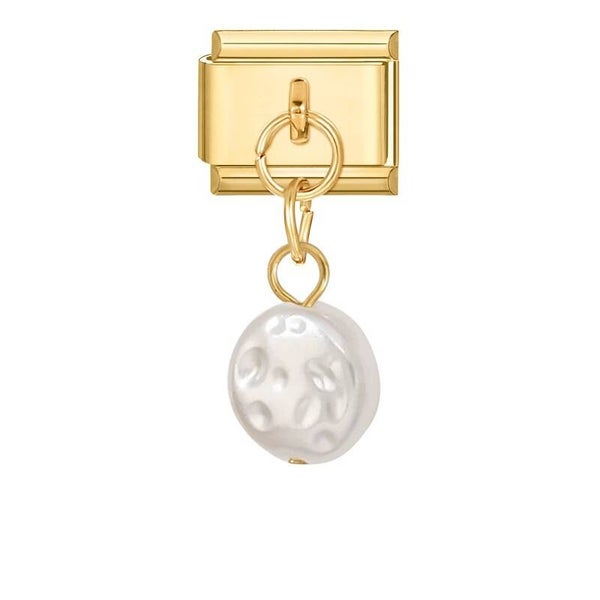 Graceful Shell Pearl Charm