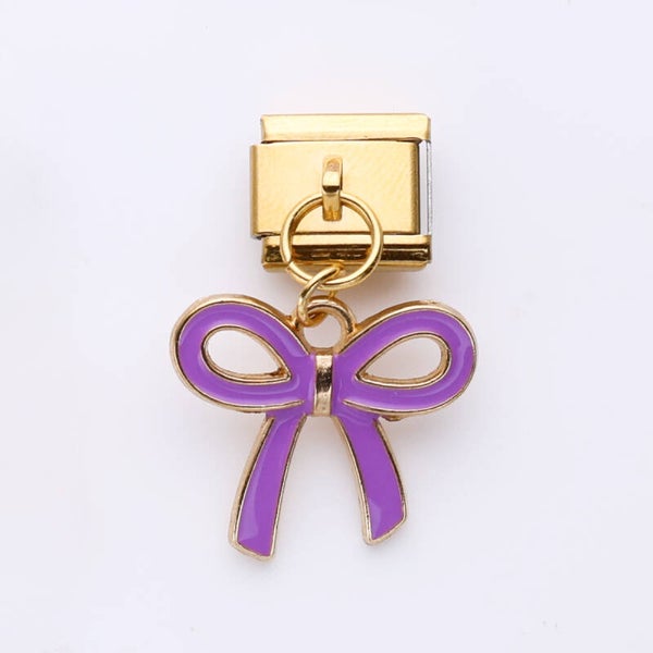Lavender Ribbon Charm