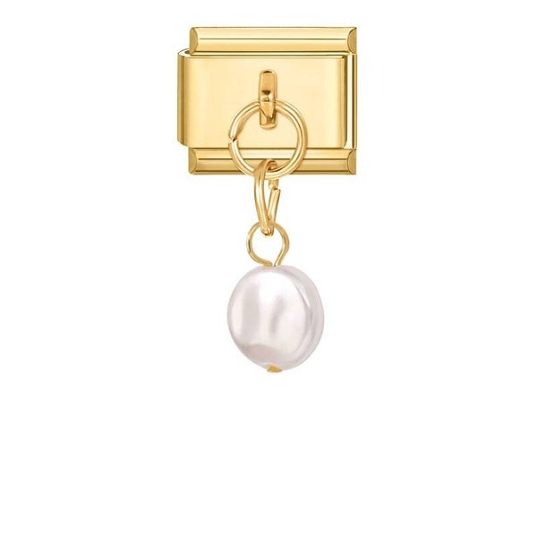 Graceful Shell Pearl Charm