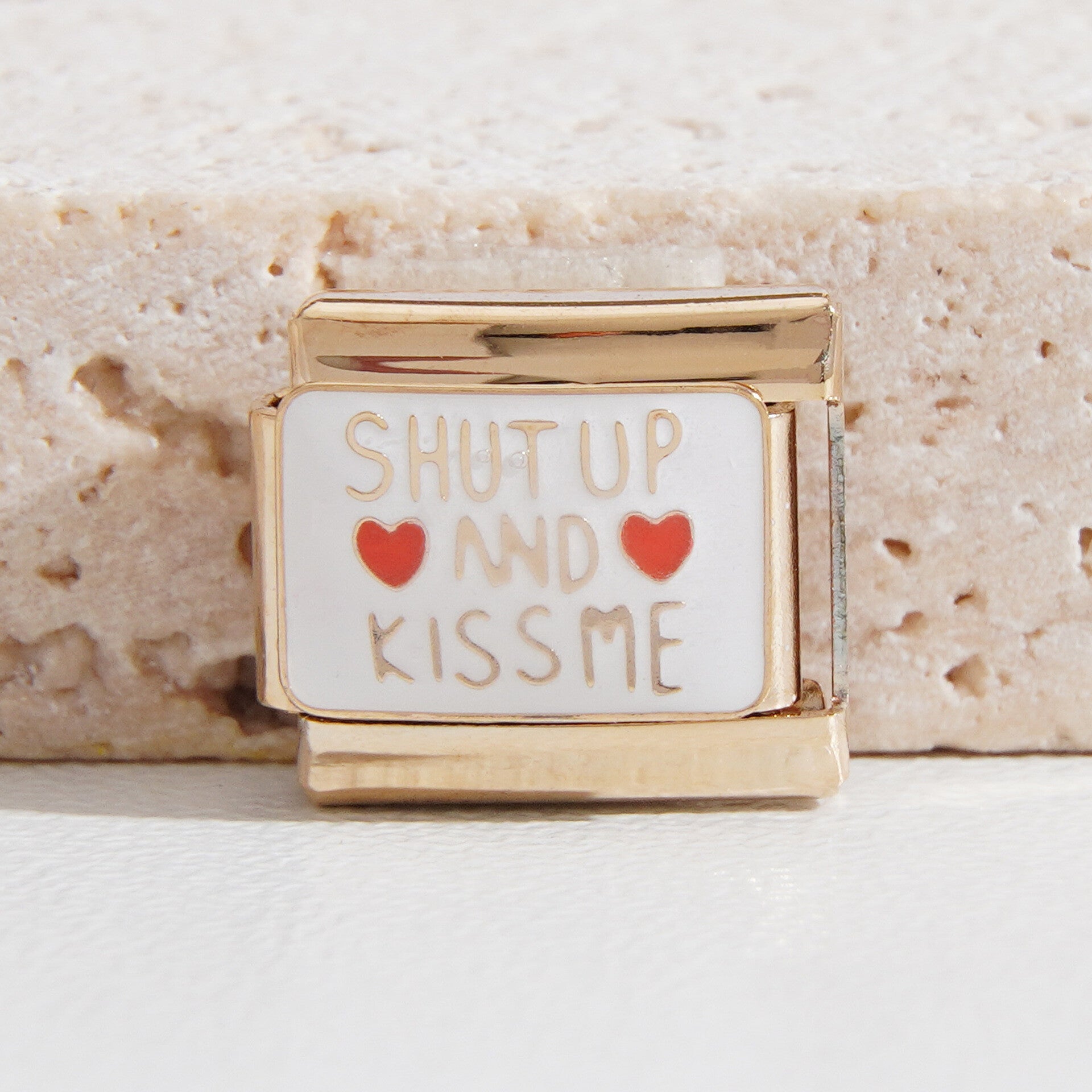 Golden Kiss Me Charm