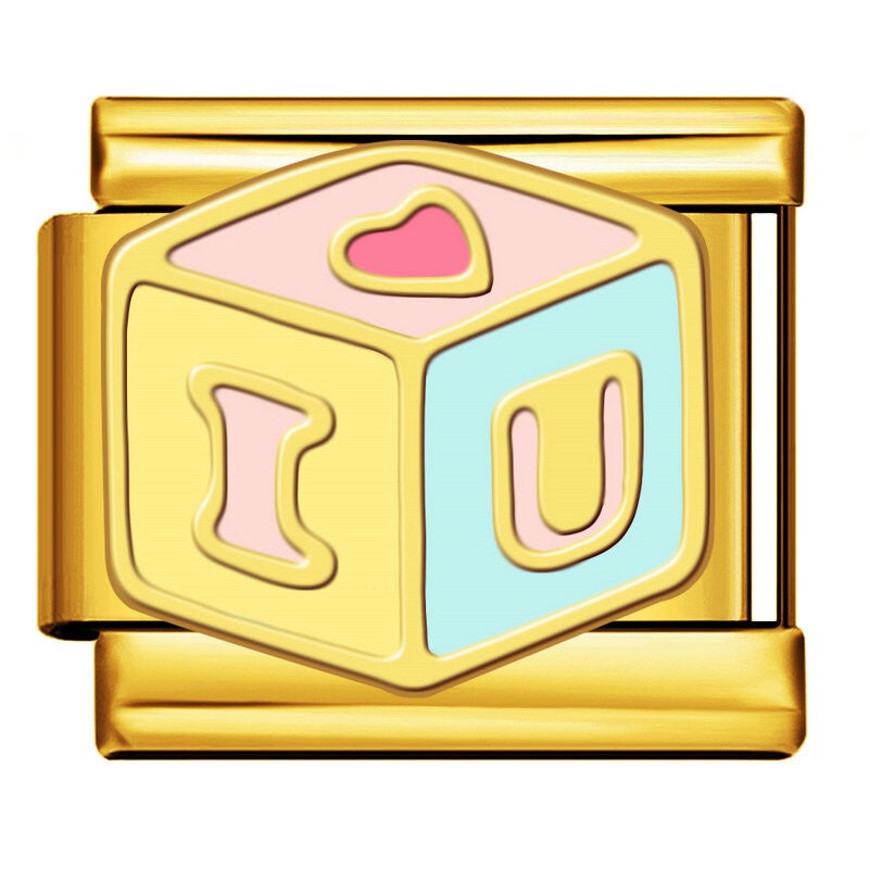 I-Love-U-Würfel Charm