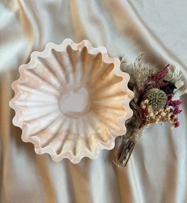 Marble Wave Deko-Schale