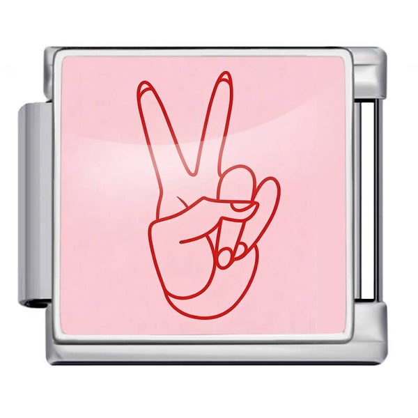 Peace Pink Charm