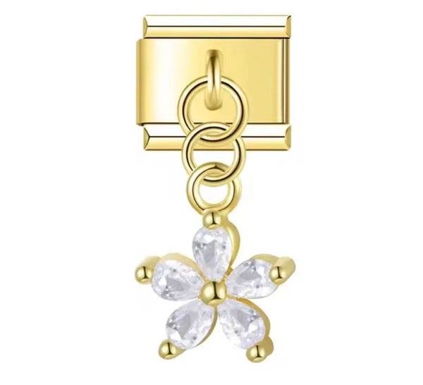 Crystal Blossom Charm