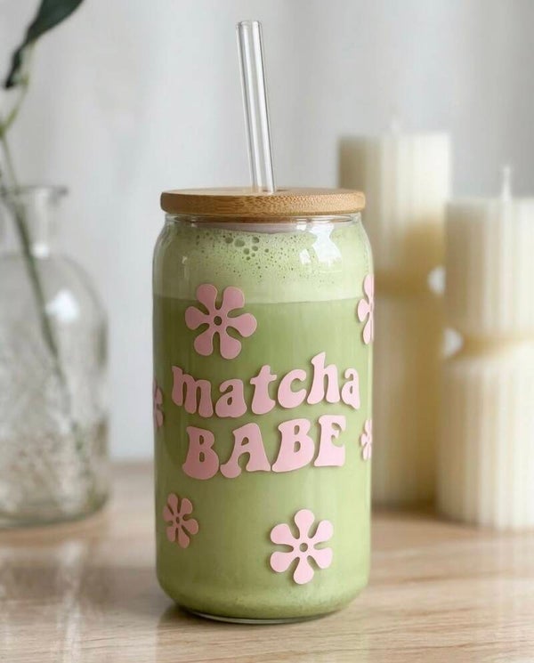 Matcha Babe Glas
