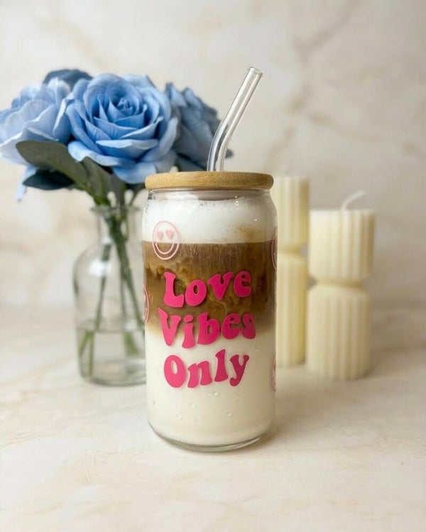Love Vibes Only Glas