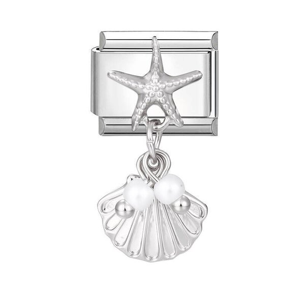 Ocean Pearl Shell Charm