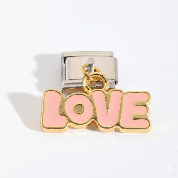 Pink Velvet LOVE Charm
