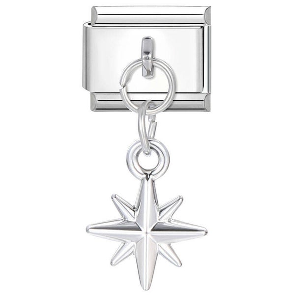 Silver North Star Orbit Charm