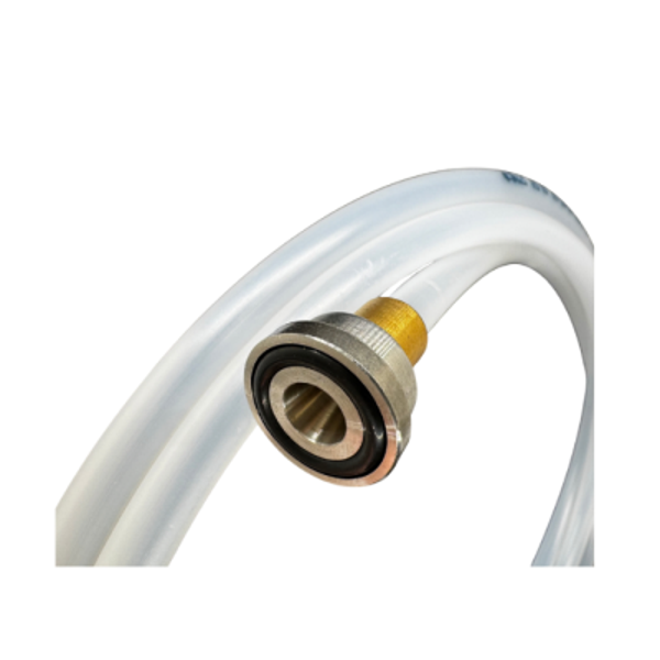 Doorvoerslang | PE 5,5 x 9,5 mm flexlayer III 5/8" vlak met O ring | lengte slang 200 cm