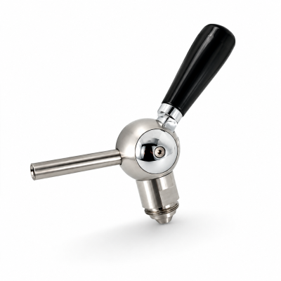 Biertap kraan Free Flow Uitloop 8 mm flare kort | uitvoering: RVS 304