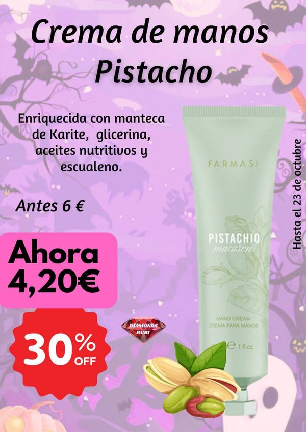 Crema de Manos pistacho