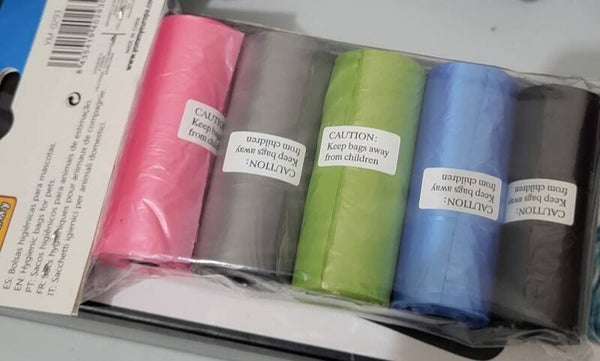 Paquete de bolsas para recoger los excrementos de vuestras mascotas