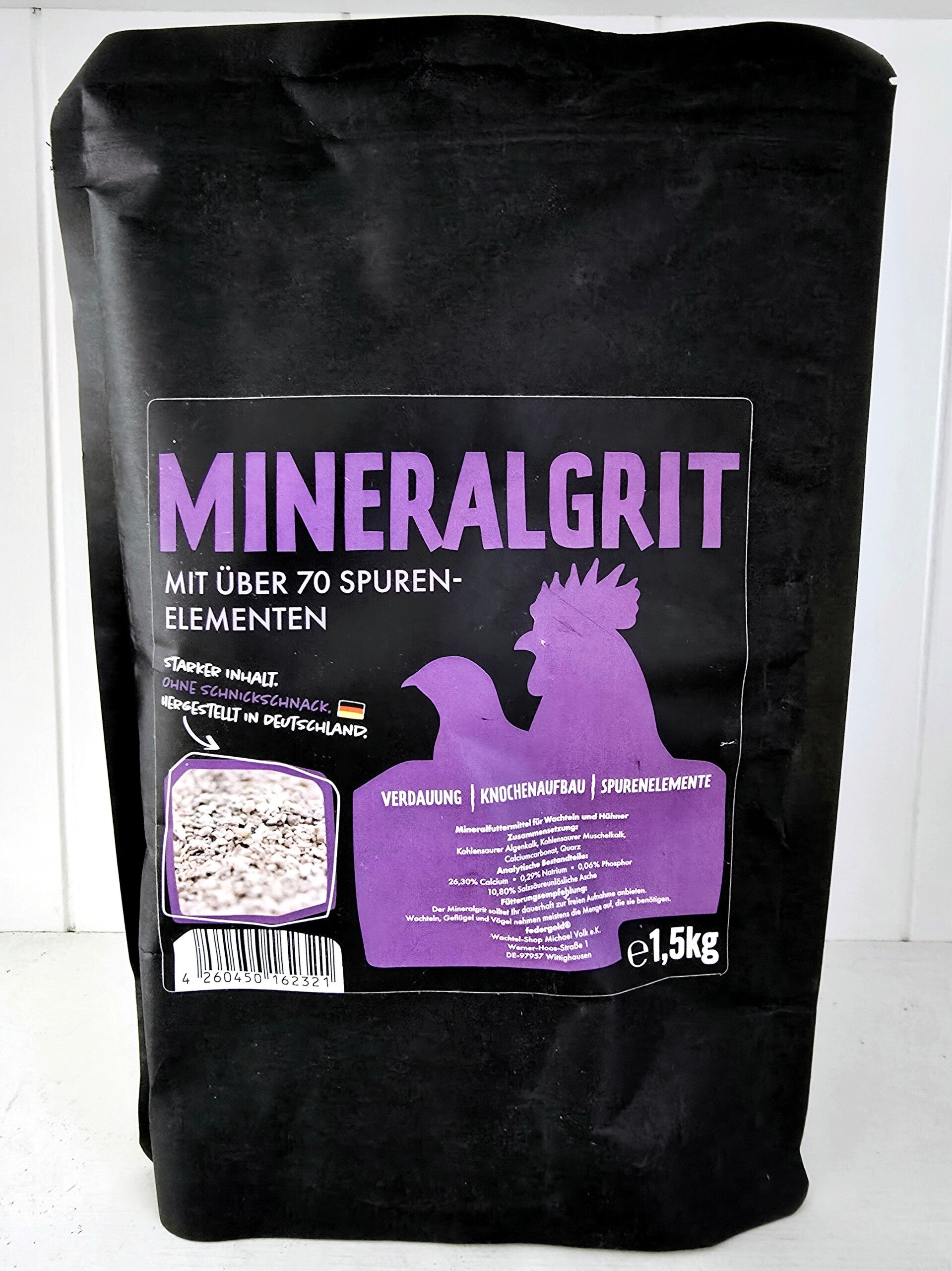 Mineraal grit voor kippen