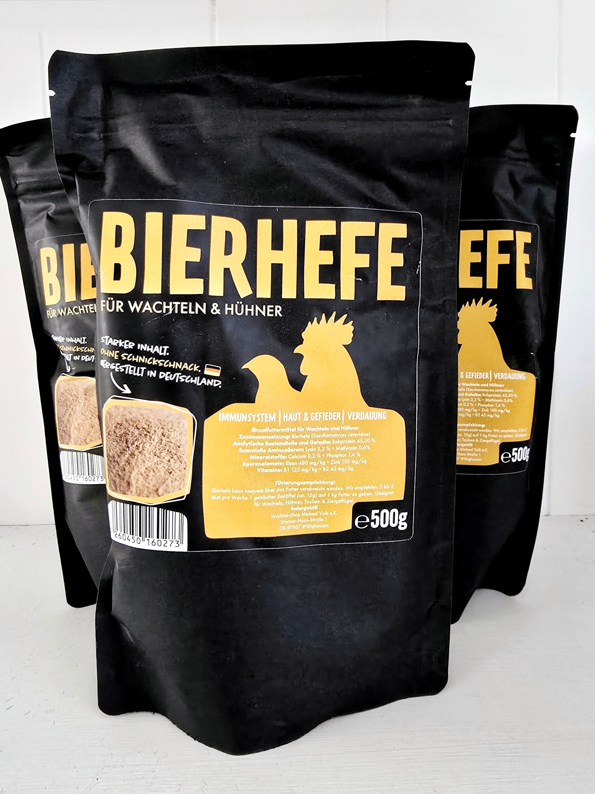 Biergist voor kippen